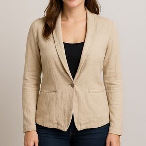 ⚪️ 🌿 Old navy linen blend beige blazer